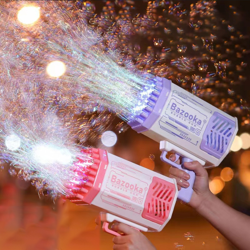 Bubble Gun Rocket Toy