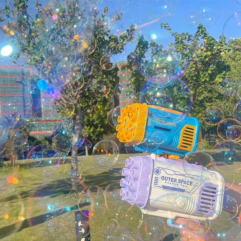 Bubble Gun Rocket Toy